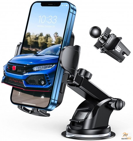 Car Phone Holder Mount | Universal Hands-Free Suction Cell Phone Holder