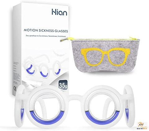 Hion Anti- Motion Sickness Smart Glasses, Ultra-Light Portable Nausea Relief Glasses