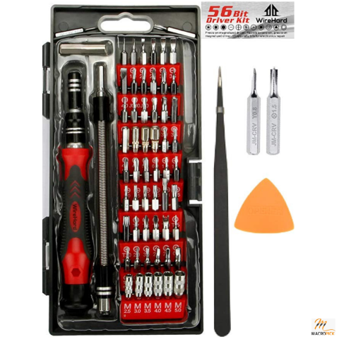 WIREHARD 62 in 1 Precision Screwdriver Set - Repair Tool Kit