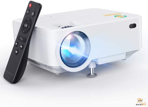 Multimedia Mini Projector Portable | LCD Video 3Stone Upgraded Projector with 1080P Supported and Built-in Speakers