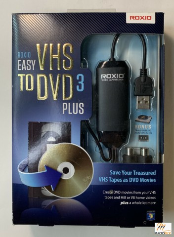 VHS to DVD Convertor Capture Software Roxio EASY VHS TO DVD 3 Plus