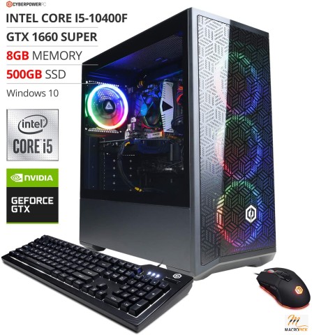 CyberpowerPC Gamer Xtreme VR Gaming PC, Intel i5-10400F