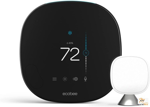 ecobee SmartThermostat with Voice Control , Black