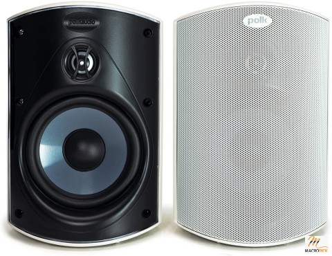 Polk Audio Atrium 4 Outdoor Speakers with Powerful Bass (Pair, White) - All-Weather Durability - Broad Sound Coverage