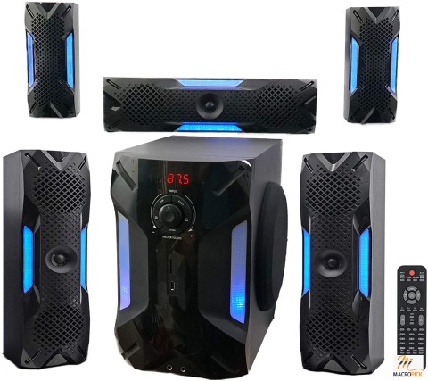 Rockville HTS56 1000w 5.1 Channel Home Theater System/Bluetooth/USB+8" Subwoofer