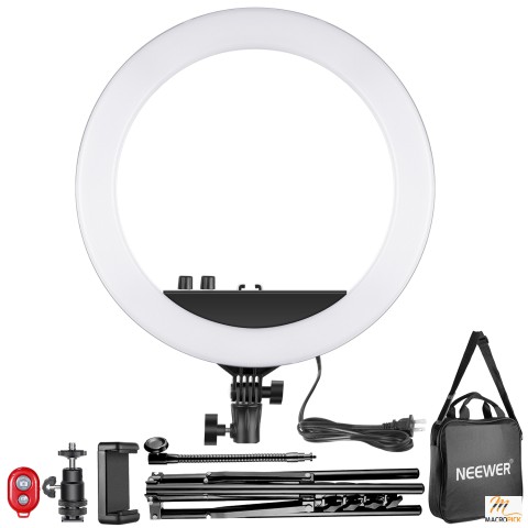 Neewer 14-inch Outer Dimmable LED Ring Light Kit for Make Up Photo Portrait Photography