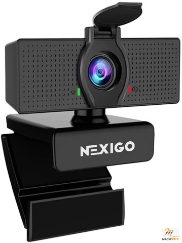 1080P Web Camera, HD Webcam with Microphone, Software Control & Privacy Cover, USB Computer Camera