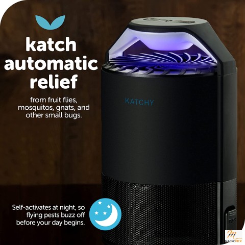 Automatic Indoor Insect Trap with Self-Activated Killer for Insects with Suction Bug Light & Sticky Glue