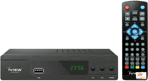 ATSC Converter Box with Recording, Media Player, Built-in Digital Clock, Analog to Digital, QAM Tuner, HDMI, USB