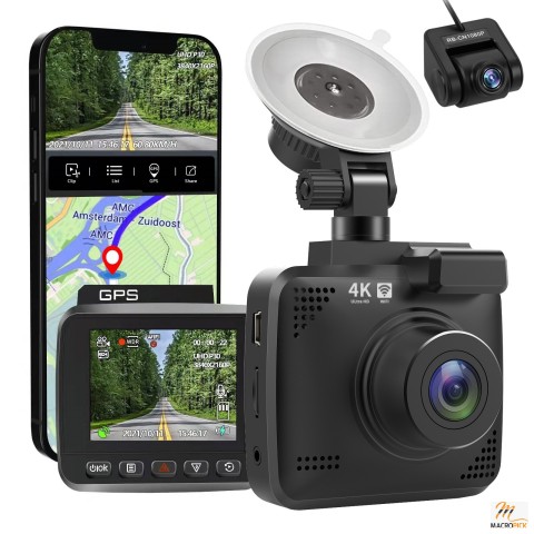 Dash Cam Built in WiFi GPS R2-4K Car Dashboard Camera Recorder