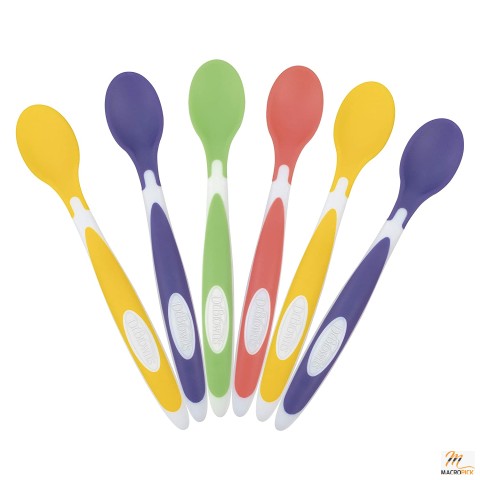 6 Pack Soft-Tip Toddler Feeding Spoons - Multicolor