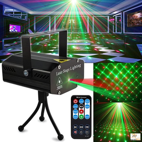 Party Lights,Disco DJ Lights Rave Stage Lighting Projector Effect Sound