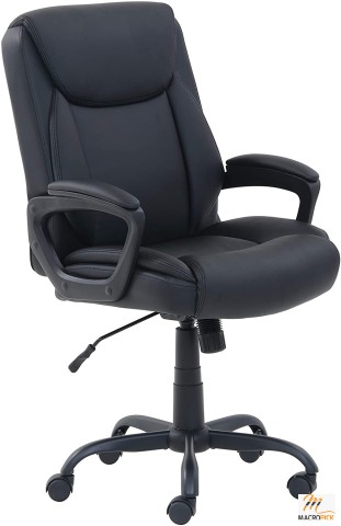 Basics Classic Puresoft Padded Mid-Back Office Computer Desk Chair