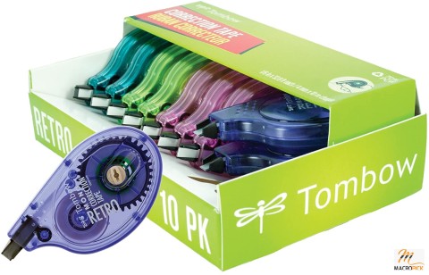 10-Pack Mono Retro Correction Tape - Assorted Colors