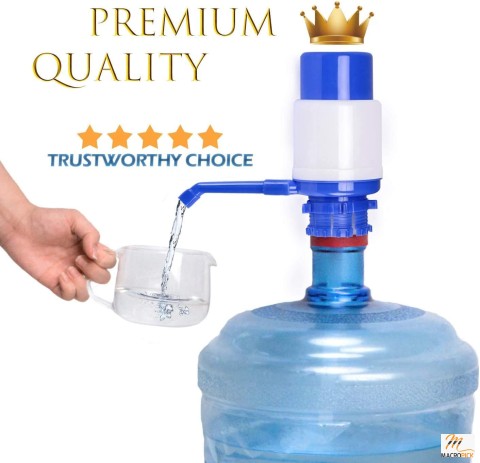 Blue-Colored Manual Hand Pressure Drinking Fountain Water Bottles Pump