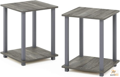 Set of 2 End Table - French Oak Grey