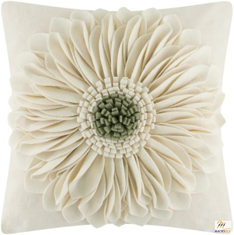 18x18 Inches 3D Sunflower Handmade Throw Pillow Covers Decorative Floral Pillowcases Cushion Covers