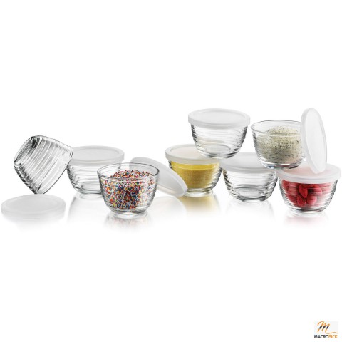 Libbey 16-piece Small Glass Bowl Set with Lids