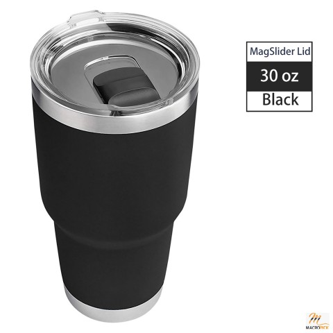 FASLMH 30 oz Tumbler, Stainless Steel, Vacuum Insulated with MagSlider Lid