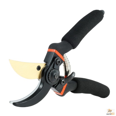 Miuline 8" Steel Pruning Shears, Bypass Pruner Branch Clippers