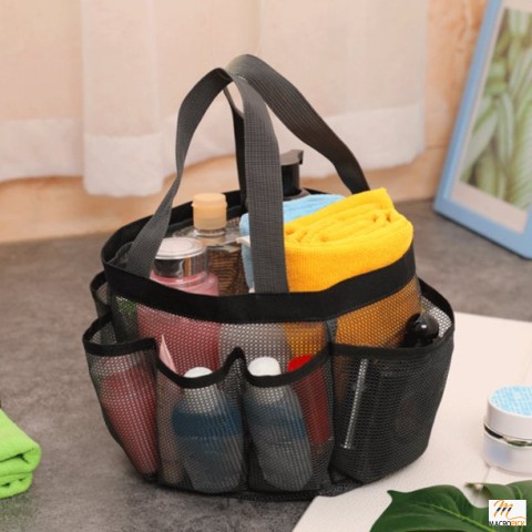 Mesh Shower Tote Caddy,Shower Tote Bag with 8 Pockets