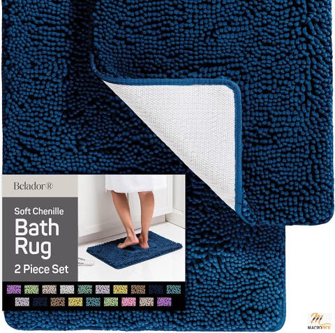 Quicker-Dry Bathroom Rugs Set (2-Piece)