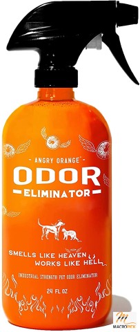 Angry Orange Ready-to-Use 24 oz Citrus Pet Odor Eliminator Urine Remover and Carpet Deodorizer for Dogs and Cats