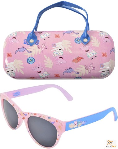 Peppa Pig Kids Sunglasses with Matching Glasses Case and UV Protection