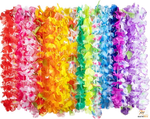 Joyin Toy 36 Counts Hawaiian Leis Bulk, Tropical Flower Lei Hawaiian