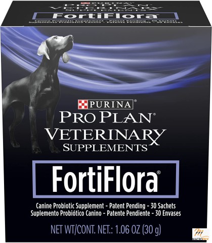 Purina FortiFlora Probiotics for Dogs - Pro Plan Veterinary Supplements - Powder Probiotic Dog Supplement – 30 ct. box