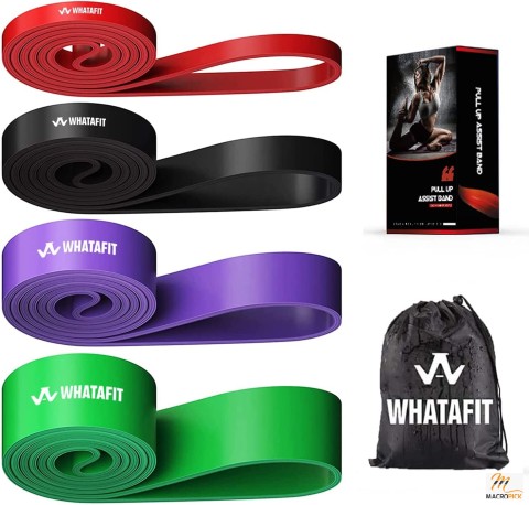 Whatafit Pull Up Assist Bands Resistance Stretch Band for Men and Women