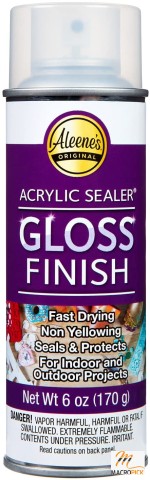 Aleene's 26412 Spray Gloss Finish, 6 Oz Acrylic Sealer, Original Version