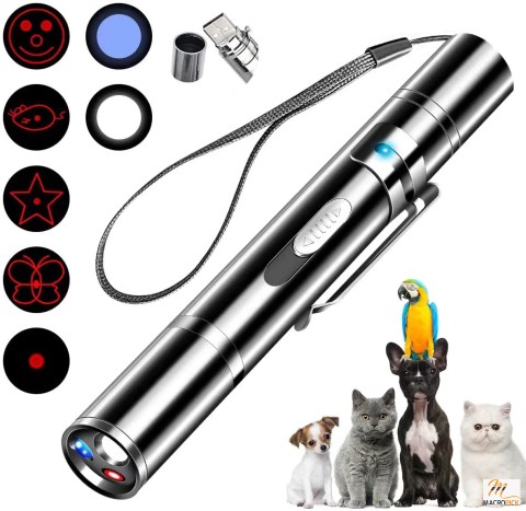 Cat Pointer Toy,Dog Laser Pointer,7 Adjustable Patterns Laser