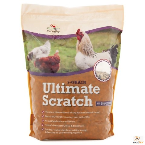 Manna Pro 7-Grain Ultimate Scratch, Purple Corn Chicken Feed, 10 lbs