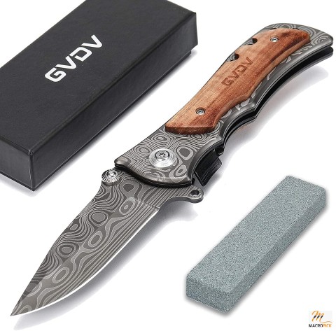 GVDV Pocket Folding Knife with 7Cr17 Stainless Steel