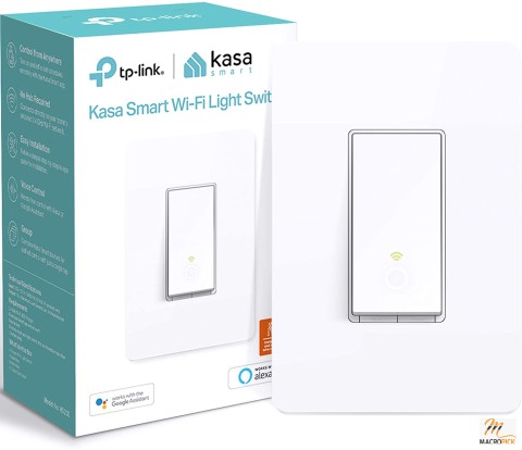 Smart Light Switch - 2.4GHz Wi-Fi Light Switch - Works With Google Assistant & Alexa