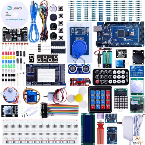 ELEGOO Mega 2560 The Most Complete Starter Kit Compatible With Arduino IDE - With Free PDF Tutorial