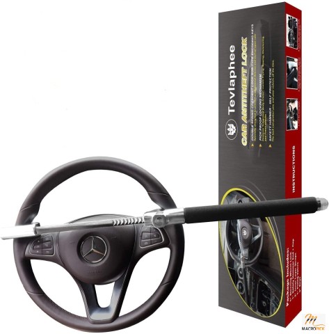 Steering Wheel Lock For Cars - Adjustable Length - Multiple Functions, Effective Protection For You And Your Car