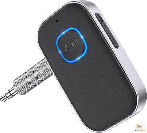 Bluetooth 5.0 Receiver for Car - Intelligent Noise Reduction - Up to 16 Hours of Battery Life - Fast & Stable Connection