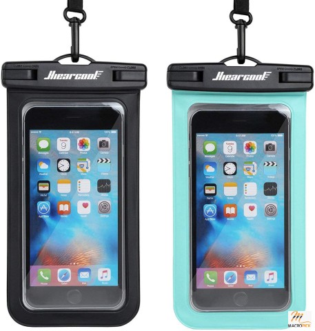 Waterproof Phone Case With A Detachable Lanyard From 13.8 to 21 inches. -  IPX8 Certified Waterproof Up to 100 feet/ 30 meters - 2 Pack