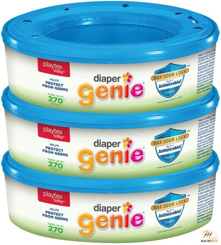 Playtex Baby Diaper Genie Refill Bags, Fresh, 270 Count, Pack of 3