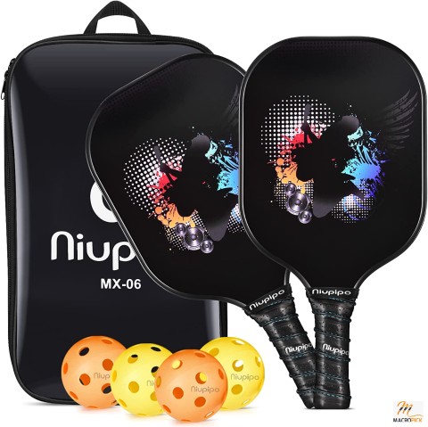 Pickleball Paddles, USAPA Pro Graphite Pickleball Paddle Set of 2 Pickleball Racquet