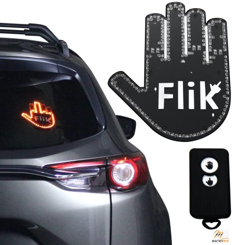 FLIK Original Middle Finger Light - Give The Bird & Wave to Drivers