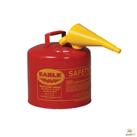 Eagle Red Galvanized Steel Type, Gasoline Safety Can