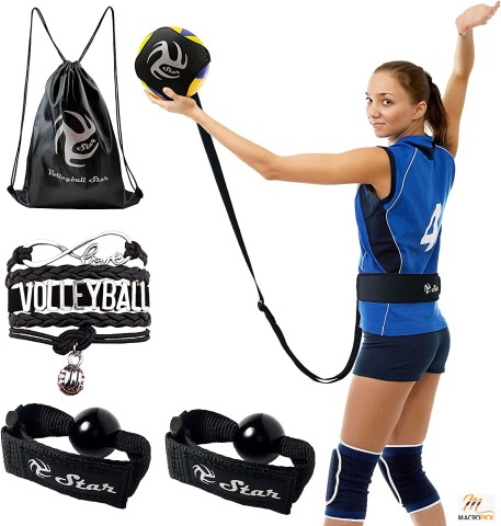 Volleyball Training Equipment Aid - Practice Your Serving, Setting & Spiking