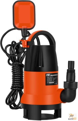 Sump Pump, Prostormer 1HP 3700GPH Submersible Clean/Dirty Water Pump