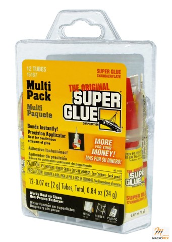 Super Glue 15187 , Clear- pack of 12