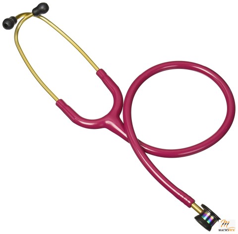 3M Littmann Stethoscope, Infant, Raspberry Tube, Rainbow Chestpiece