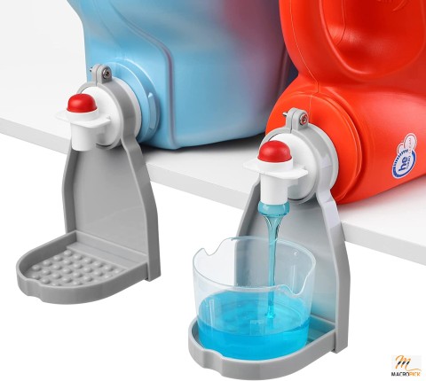 2-Pcs Set Detergent Cup Holder for Economic Sized Bottles - No-Leak Laundry Detergent Dispenser Drip Tray