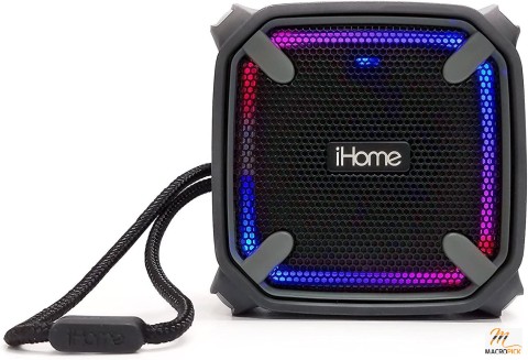 Weather Tough Portable Rechargeable Bluetooth Speaker with Speakerphone and LED Accent Lighting (Mini)